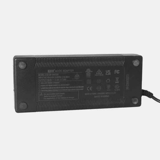 CB60 Electric Bike Charger, 58.8V 2A Replacement E-Bike Battery Charger, LED Charging Indicator